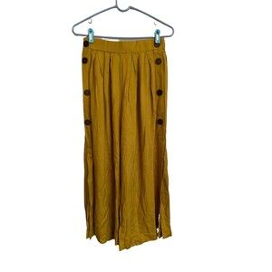 Free2bu Split Skirt size  8 Divided Skirt Size 8 Goldenrod Yellow NEW